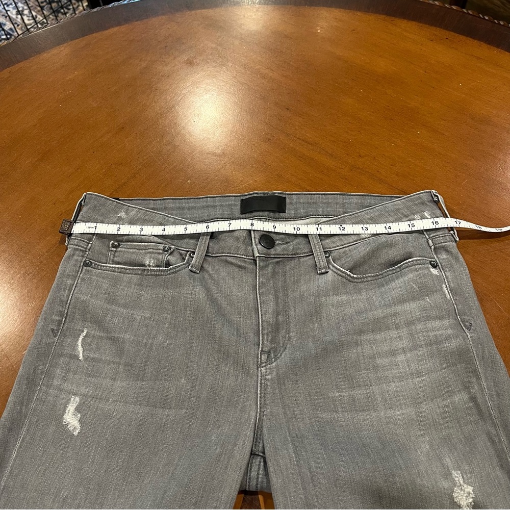 VINCE Dylan Skinny Jean Destructed Dark Gray Wash Size 30 Designer Full Length - Picture 13 of 16